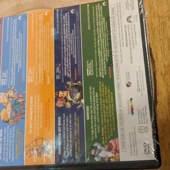 New & Sealed Nickelodeon DVD 6 Movie Collection Sponge Bob Rugrats Neutron - Picture 4 of 6